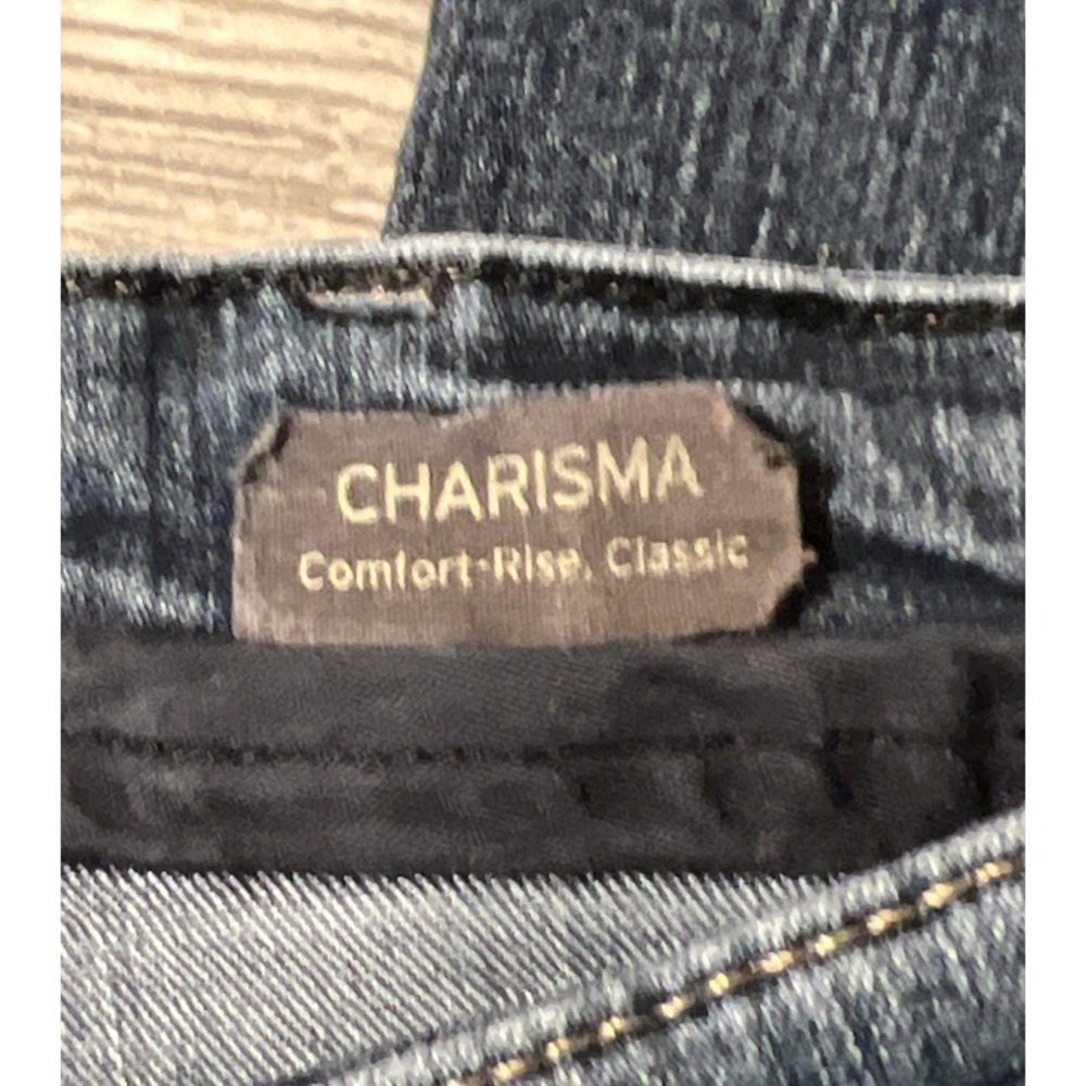 34 Heritage Charisma Dark Wash Straight Leg‎ Stretch Blue Jeans Size 38x26 - Picture 5 of 11